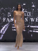 Image of Accessible Luxury Nude Color Glitter Niche Sling Dress
