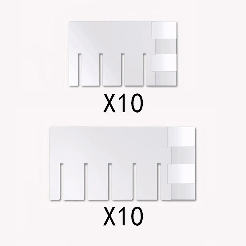 20 Pieces Drawer Dividers with Fixed Buckles, DIY Adjustable Underwear Cosmetics Office Utensils Drawer Dividers