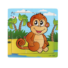 Wooden Monkey Puzzle Educational Toy Baby Kids Training Toy Wood Puzzle Animal Monkey Puzzles Wooden toys for children