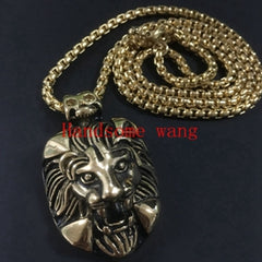 Perfect Technology Handsome Boy 316L Stainless Steel Silver Black Gold Lion
