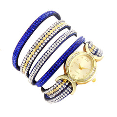Women Fashion Casual Analog Quartz Women Rhinestone Watch Bracelet Watch
