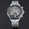 Image of New Skeleton Automatic Watches For Men Stainless Steel Wrist Watch