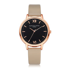 Women Fashion Leather Band Analog Quartz Round Wrist Watch Watches