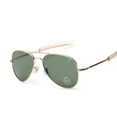 Fashion Aviation Sunglasses Men Brand Designer AO Sun Glasses For Male American Army Military Optical Glass Lens Oculos - jomfeshop