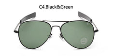 Fashion Aviation Sunglasses Men Brand Designer AO Sun Glasses For Male American Army Military Optical Glass Lens Oculos