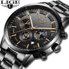 Image of Watch Men LIGE Fashion Sport Quartz Clock - jomfeshop