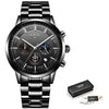 Image of Watch Men LIGE Fashion Sport Quartz Clock - jomfeshop