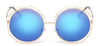 Image of 2018Vintage Round Big Size Oversized lens Mirror Sunglasses Women Brand Designer Metal Frame Lady Sun Glasses - jomfeshop