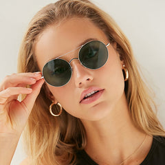 Fashion Design Vintage Round Sunglasses Men Women Retro Style Metal Sun Glasses Eyewear Shades UV400 Gafas Oculos de sol - jomfeshop