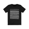 Mens T-Shirt with Lines in Black