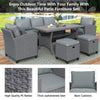 6-Piece Outdoor Rattan Wicker Set Patio Garden Backyard Sofa, Chair,