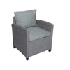 6-Piece Outdoor Rattan Wicker Set Patio Garden Backyard Sofa, Chair,