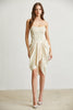 👗 Wren Dress – Luxe Strapless Pearl Detail High-Low Dress