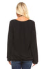 Women's Long Sleeve Solid Peasant Top