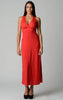 Women's Halter Maxi Dress with Cross Back Straps