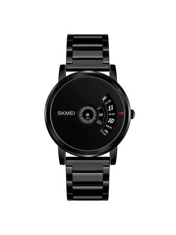 Stylish Skmei Men's Watch Waterproof Quartz Creative Student Non-Pointer Trendy Simple Wristwatch