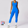 Spring Fashion Gym Seamless Yoga Jumpsuit Belly Contracting and Close-Fitting Sports Back Shaping One-Piece Women's Integrated Knitting