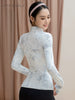 Meixuan Printed Tight Sports Long-Sleeved Yoga Jacket