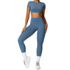 Spring 2024 Brushed Back Yoga Suit Skinny Running Sports Suit Outwear Quick-Drying Workout Clothes Two-piece Set