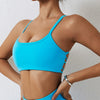 European and American Style Beauty Back Exercise Thin Strap Crossing Underwear Nude Feel Yoga Bra Quick-Drying Sanding Running Fitness Yoga Wear Women