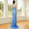 European and American Sexy Long Sequined Wedding Birthday Girlfriends Open Back Banquet Evening Gown Sequin Party Dress