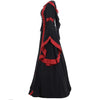 Vintage Halloween Cosplay Costume Witch Vampire Gothic Dress Ghost Dresses Up Party Printed Medieval Ghost Bride Female Clothes