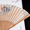 Hand Held Fan Blank White DIY Chinese Style Black Vintage Hand Fan