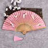 Hand Held Fan Blank White DIY Chinese Style Black Vintage Hand Fan