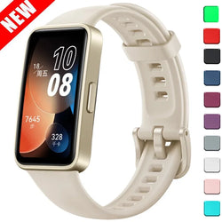 Replacement Silicone Sport Bracelet Watch Bands for Huawei Band 8 NFC Soft and Eye Catching Wrist Strap Accessories