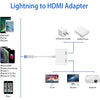 Image of 8Pin Port to HDMI Adapter 1080P Screen Converter Compatible iPhone to HDMI Adapter for iPhone iPod Models TV Monitors Projector