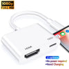 8Pin Port to HDMI Adapter 1080P Screen Converter Compatible iPhone to HDMI Adapter for iPhone iPod Models TV Monitors Projector