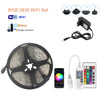 WiFi Bluetooth LED Strip Lights 20M RGB 5050/3825 SMD Flexible Ribbon Waterproof RGB LED Light 5M 10M Tape Diode DC 12V Control