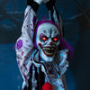 Image of Halloween Animatronics Decoration Hanging Clown Nurse Voice Control Electric Outdoor Scary Clearance Horror Haunted House Props