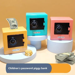 Rotating Password Cash Coin Safe Box Mini Bank Money Box Retro ATM Style Christmas Gift for Hidden Savings