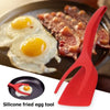 2-in-1 Silicone Clip Spatula for Frying Steak Pancakes Toast Omelette Tongs Silicone Omelet Spatula Flip Shovel Kitchen Tool