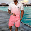 Summer Beach Party Men's Casual Outdoor Beach Shorts Set - Sexikinis