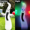 2024 Halloween Outdoor RBG Glowing Ghost Decoration With Remote Control LED Light Inflatable Scary Prop For Party Yard Garden