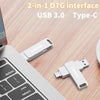 Lenovo USB 3.0 Flash Drive Metal Pen Drive 2TB/1TB/512G Waterproof High Speed Flash Disk Mini Memory Sticks 2TB U Disk Pen Drive