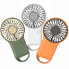 2024 New Arrival Mini Wind Air Cooling Handheld Fan Rechargeable USB Desktop with Hook Eye Catching Short Length