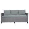 6-Piece Outdoor Rattan Wicker Set Patio Garden Backyard Sofa, Chair,