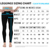 Mens Leggings - Black Leggings with Auto Parts