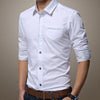 Mens Shirt with Contrasting Pocket and Cuff Details