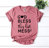 🙌 God Bless This Hot Mess – Premium Tee