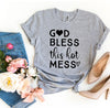 🙌 God Bless This Hot Mess – Premium Tee