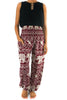 Burgundy ELEPHANT Pants Women Boho Pants Hippie Pants Yoga