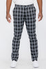 Plaid Slim Fit Trouser Pants