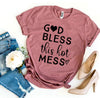 🙌 God Bless This Hot Mess – Premium Tee
