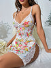 Women Sexy Satin Nightgown Babydoll Lingerie Dress Sleepwear Mini Slip Chemise Side Split Nightwear - No G-string - For Romantic Evenings & Loungewear - Perfect Gift for Her