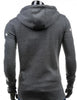 Mens Street Style Biker Hoodie