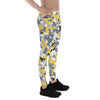 Mens Leggings - Yellow Sports Camo Leggings